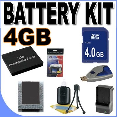 BigVALUEInc Accessory Saver 4GB NB-2L Lithium Ion Battery/Rapid External...