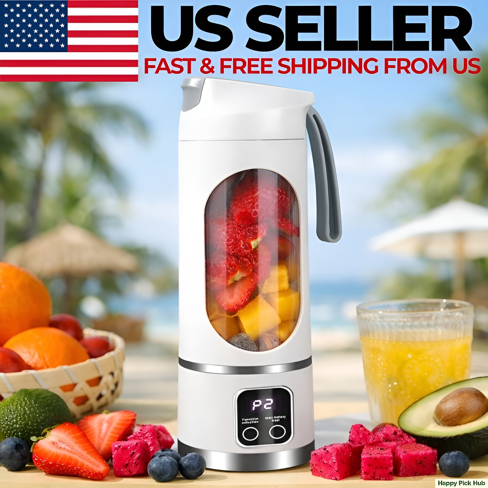 Portable Blender Juicer Machine Mini Rechargeable Smoothie Maker Travel Cup