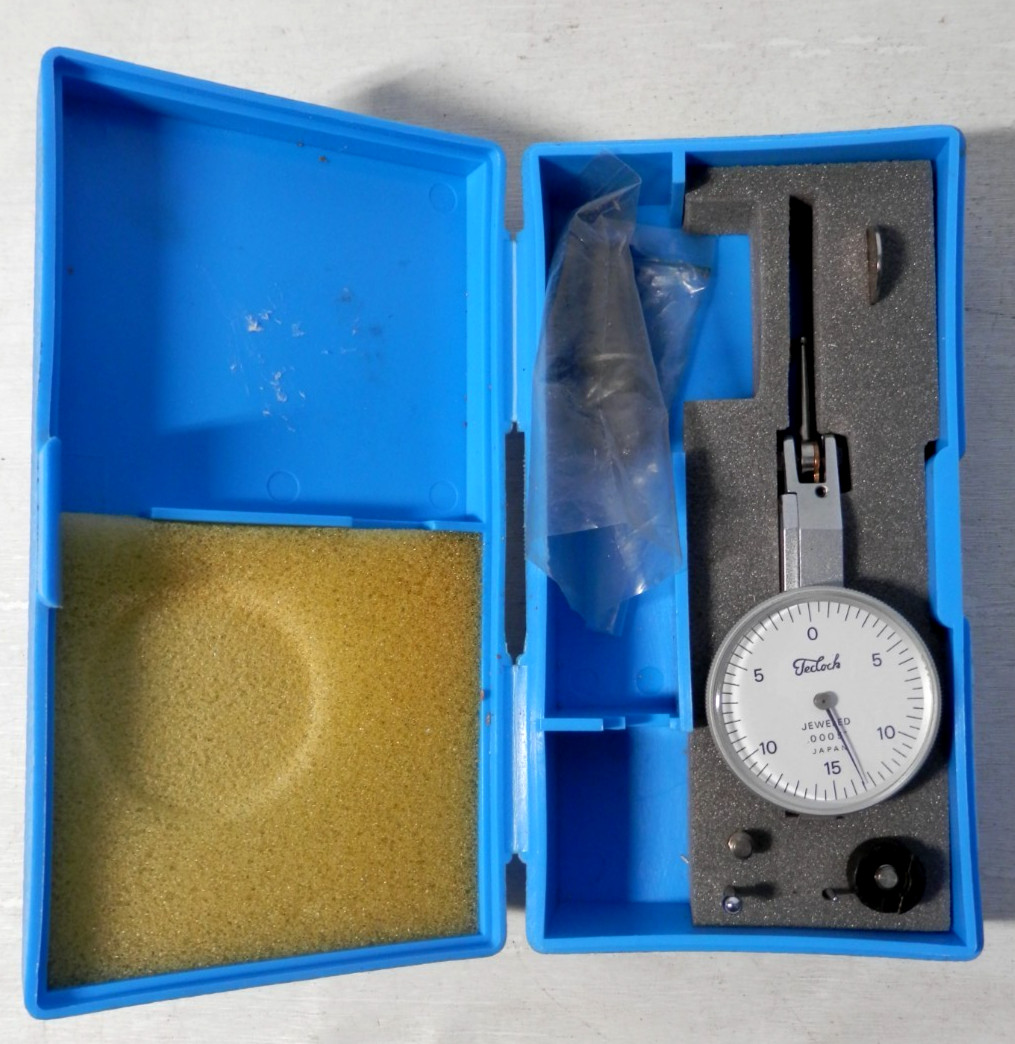 Teclock  Japan .0005-.03" Dial Indicator LTI-352 & Accessories