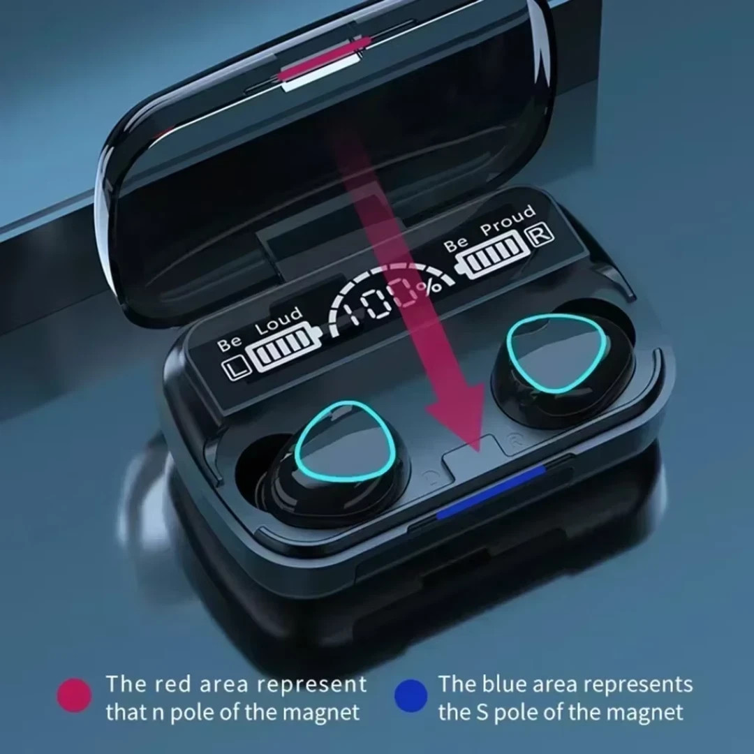 TWS Bluetooth Earbuds Waterproof Bluetooth5.3 Headset Noise Cancelling Wireless~