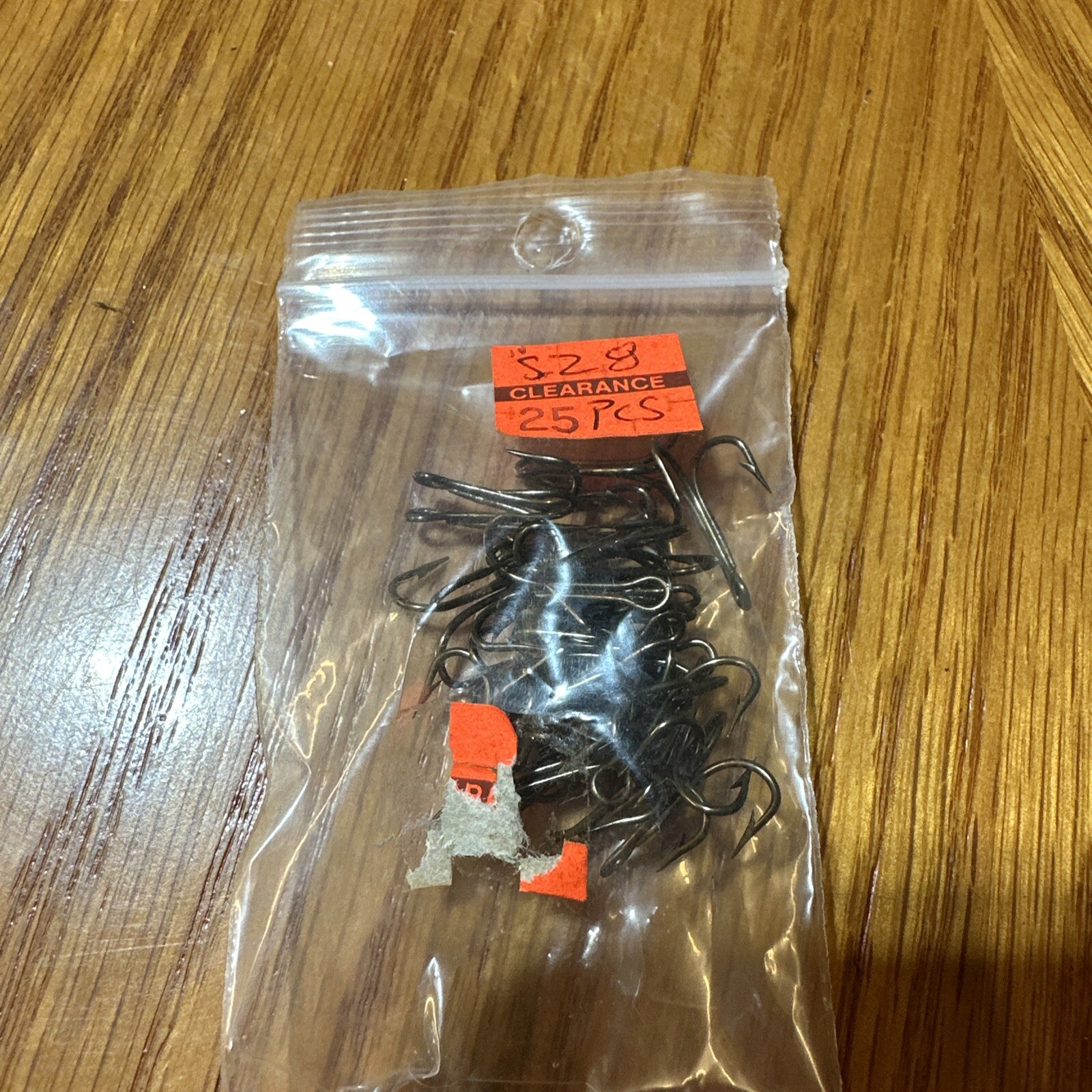 Vintage Mustad 7790X Size 8 Open Shank Treble Hooks 7790 X Bag Of 25 From Bulk
