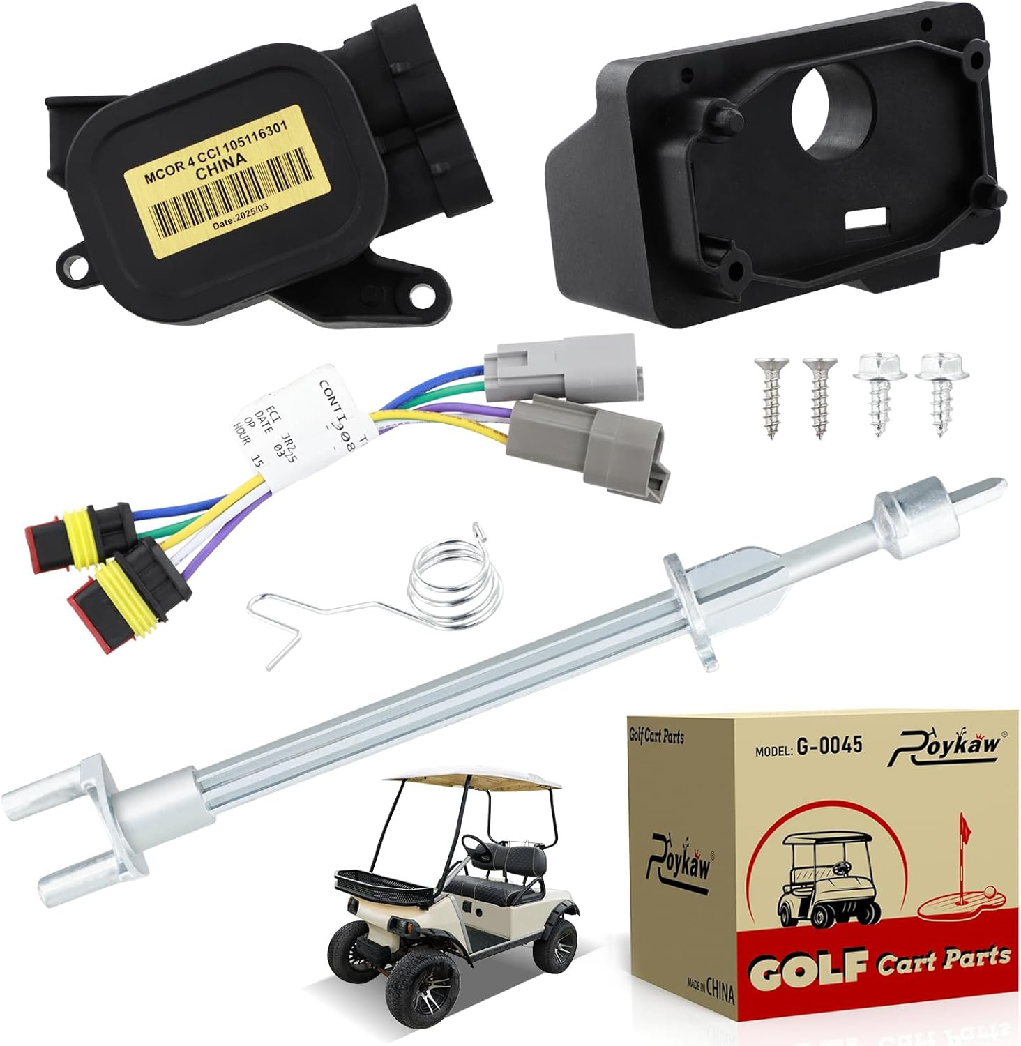 48 V Golf Cart MCOR 4 Throttle Potentiometer, MCOR 4 Conversion Kit Compatible w