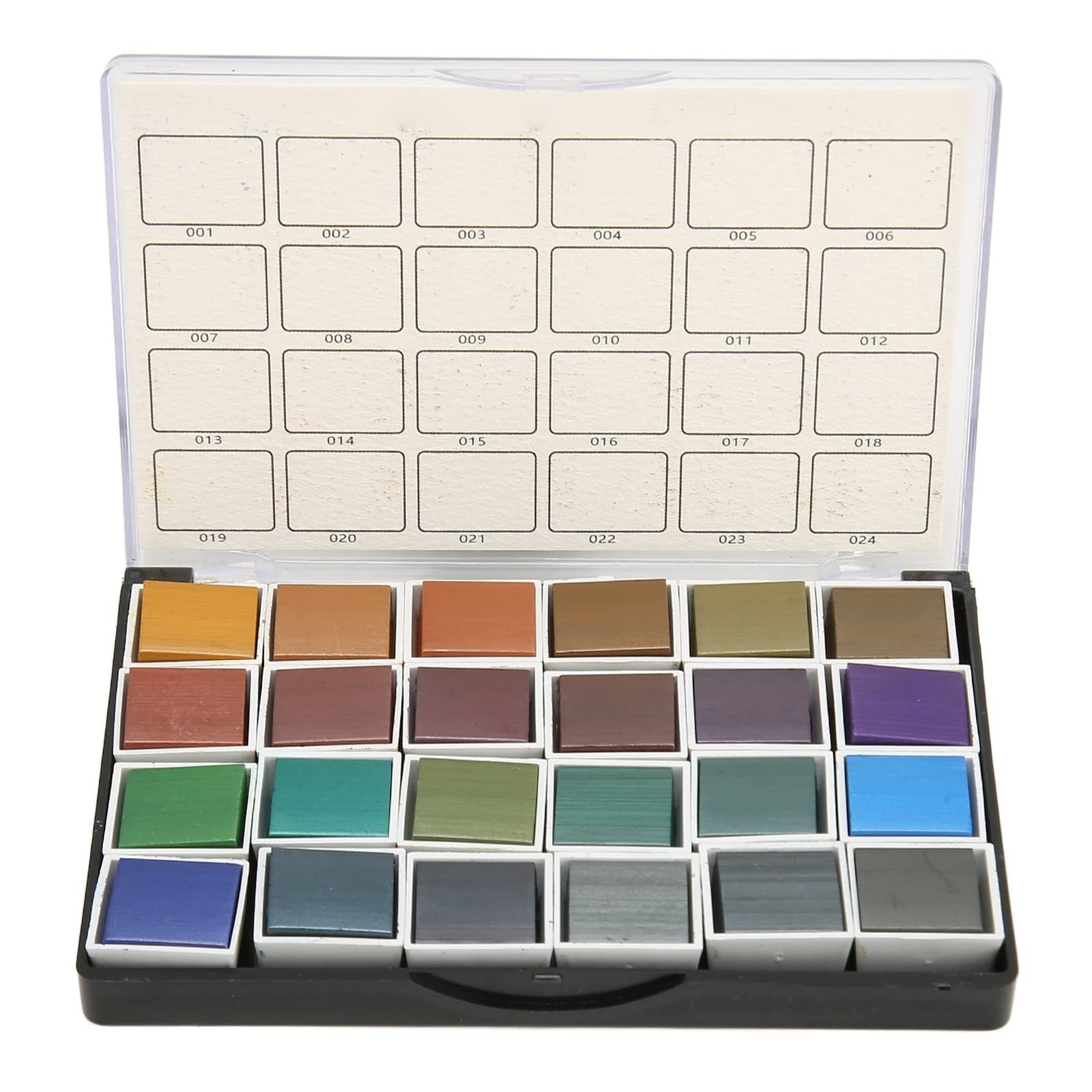 24 Colors Watercolor Paint Gouache Set, 1 count (pack of 1), 24