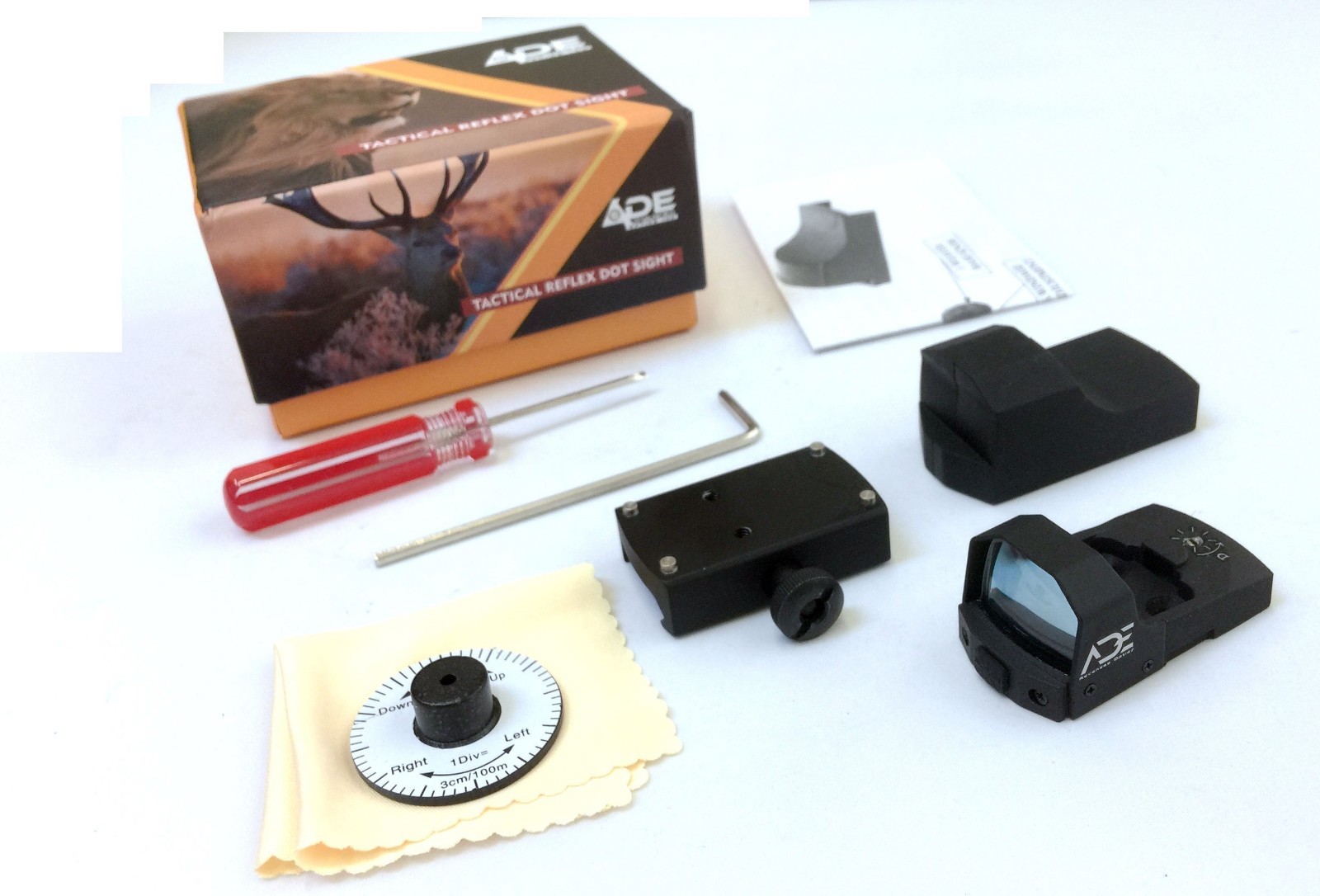 Ade Advanced Optics RD3-006B GREEN Dot Reflex red Sight Pistol +mount Ruger SR22
