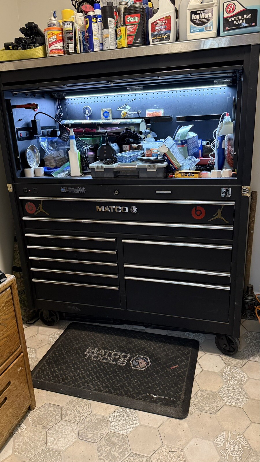 Matco 4s Tool Box With Hutch And Stainless Top