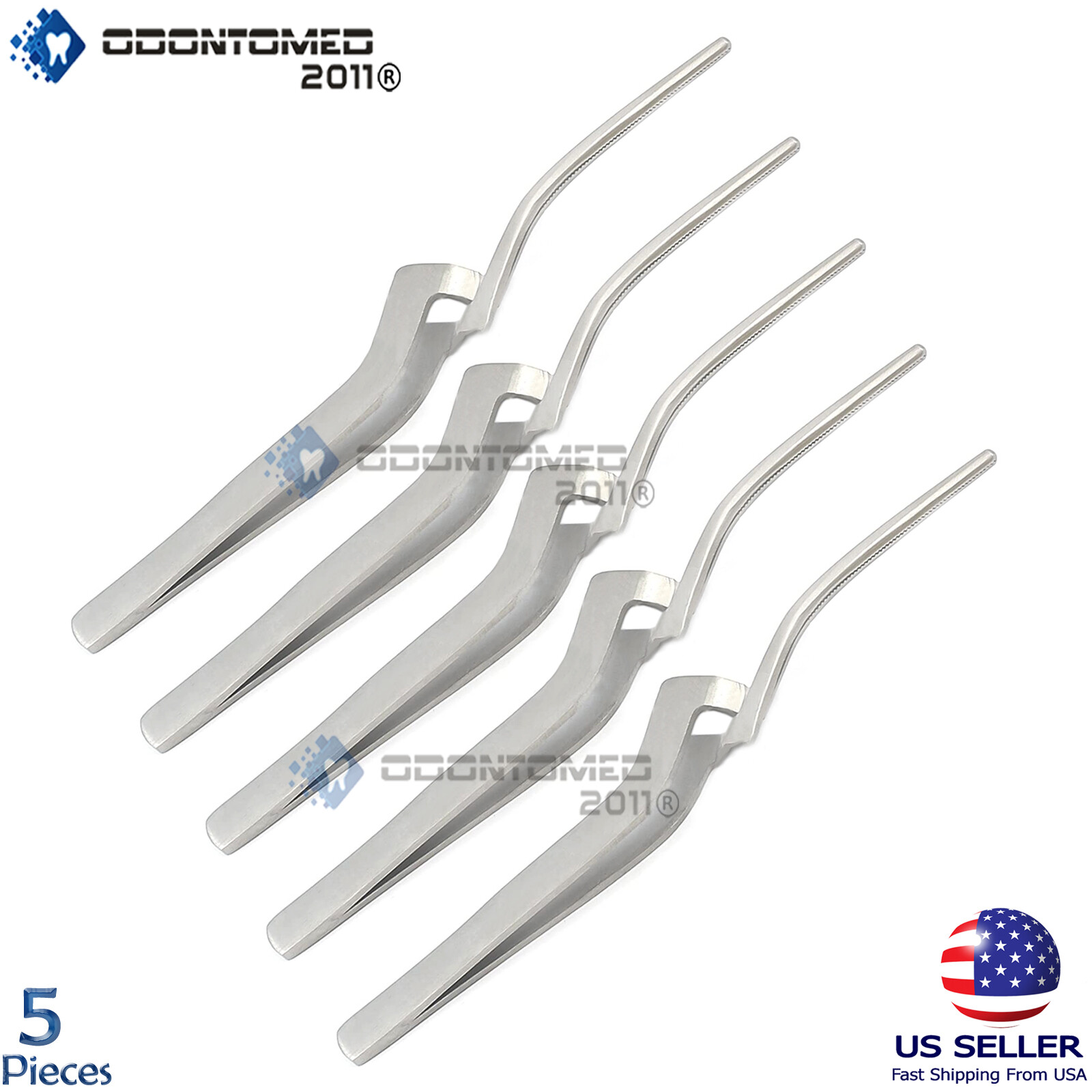 5 pieces Articulating Paper Forceps Curved Surgical Dental
