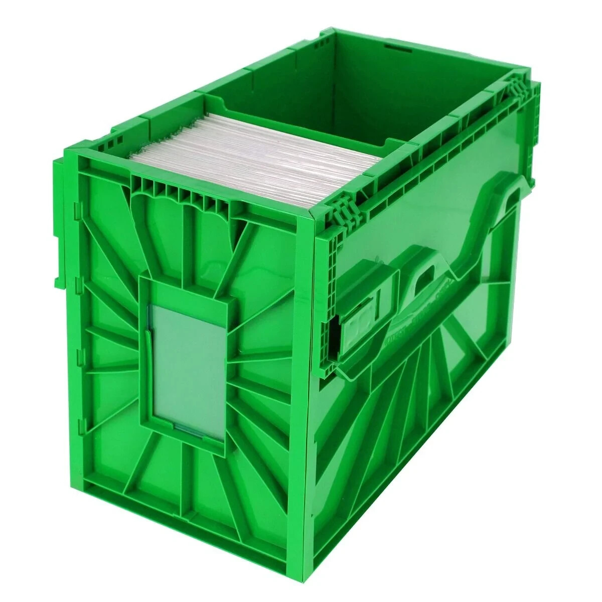 3 BCW Green Short Comic Book Bin -Heavy Duty Acid Free Plastic Stackable Box