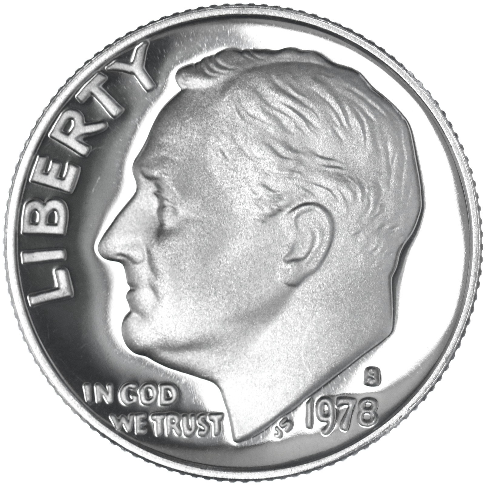1978 S Roosevelt Dime Gem DCam Proof CN-Clad