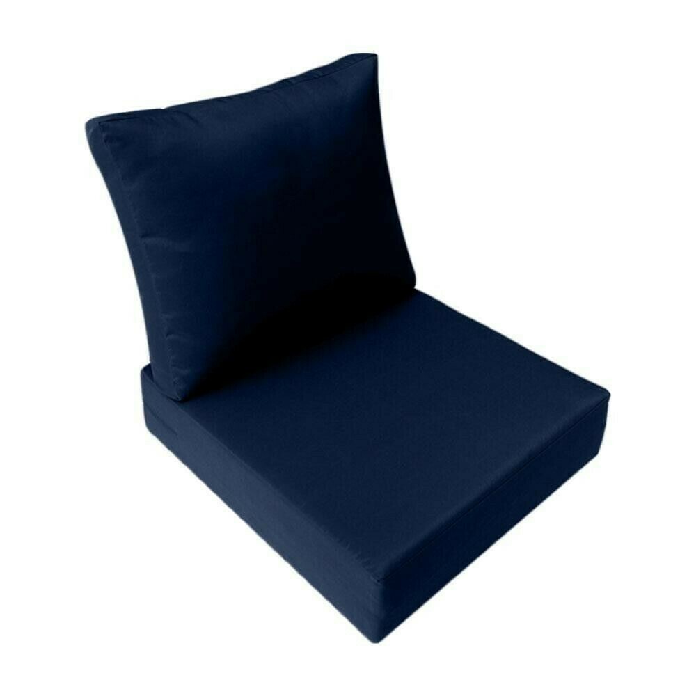 Knife Edge Outdoor Deep Seat Cushion 26x30x6 Patio Furniture Seat Cushion AD101