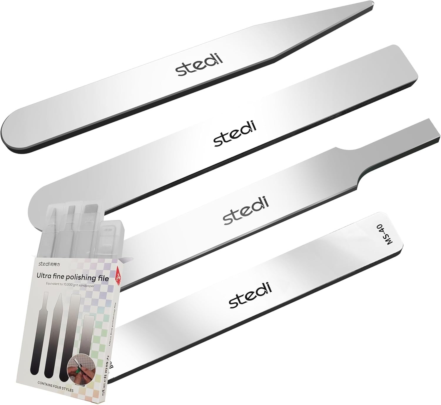 Precision Grit Glass Files Set - Ultimate Tool for Plastic & Resin Models