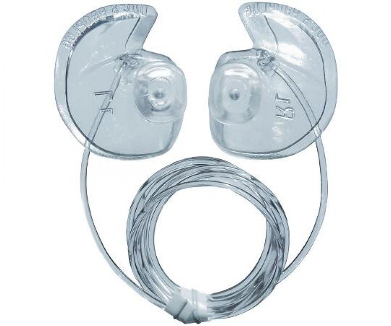 Doc's ProPlugs SCUBA Diving Preformed Clear Vented Earplugs w/ Leash - Tiny