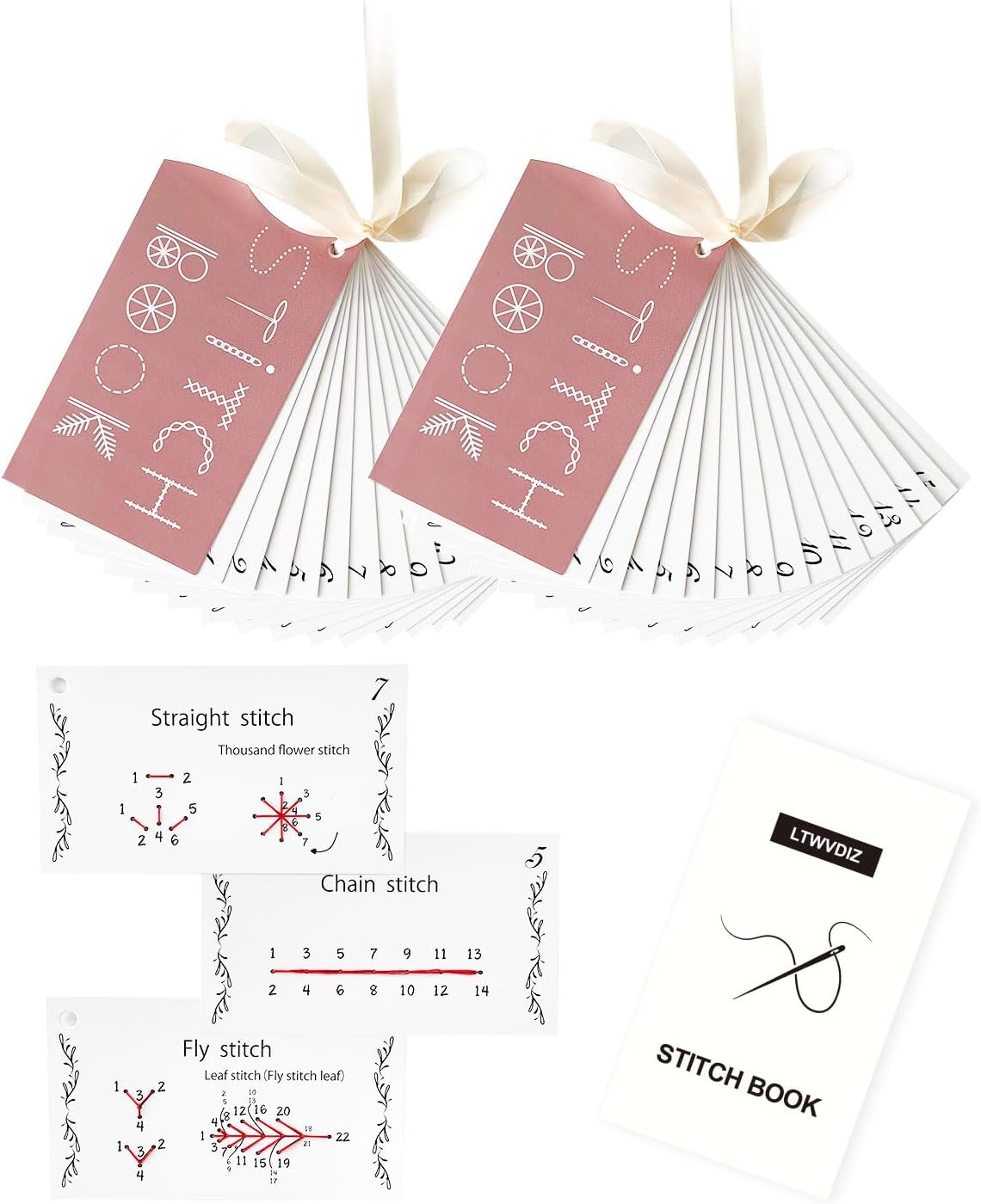 2 Pack Creative Mini Sewing Book, Enthusiasts & Beginners Ideal for DIY