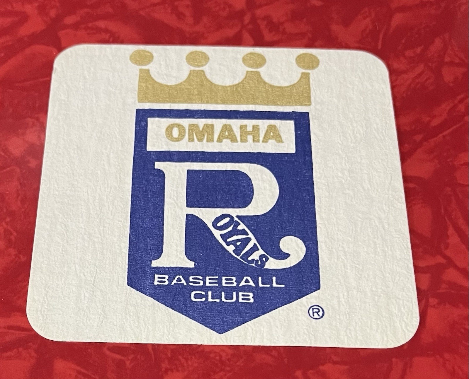 OMAHA ROYALS BASEBALL VINTAGE BEER COASTER
