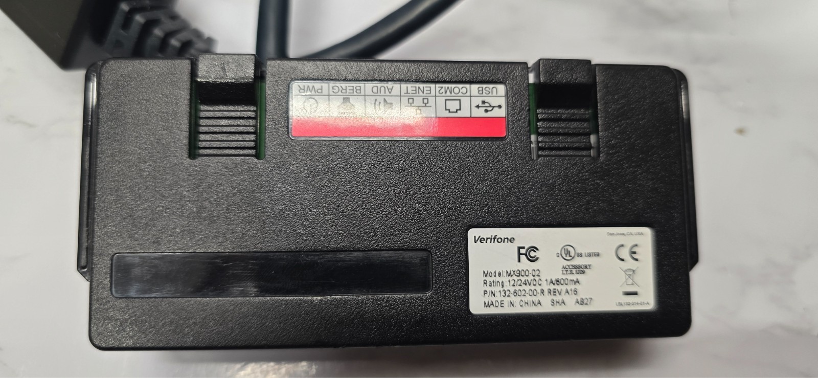 Genuine Verifone Mx Data Transfer Cable Adapter MX900-02 USB/Ethernet Module
