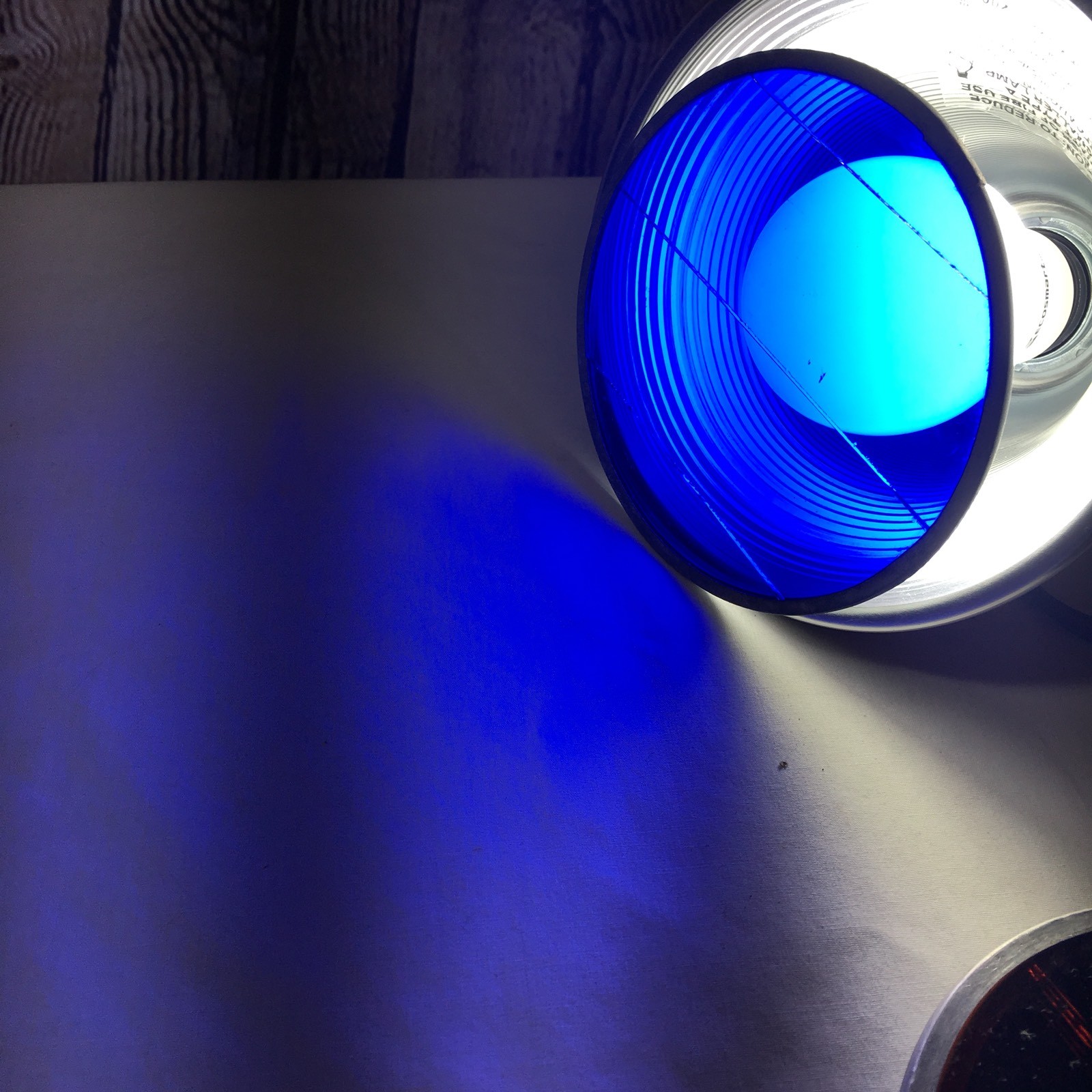 Swivelier Co 4.5" Lens Light Covers w/ Metal Rings Lot of 6 Blue and Amber
