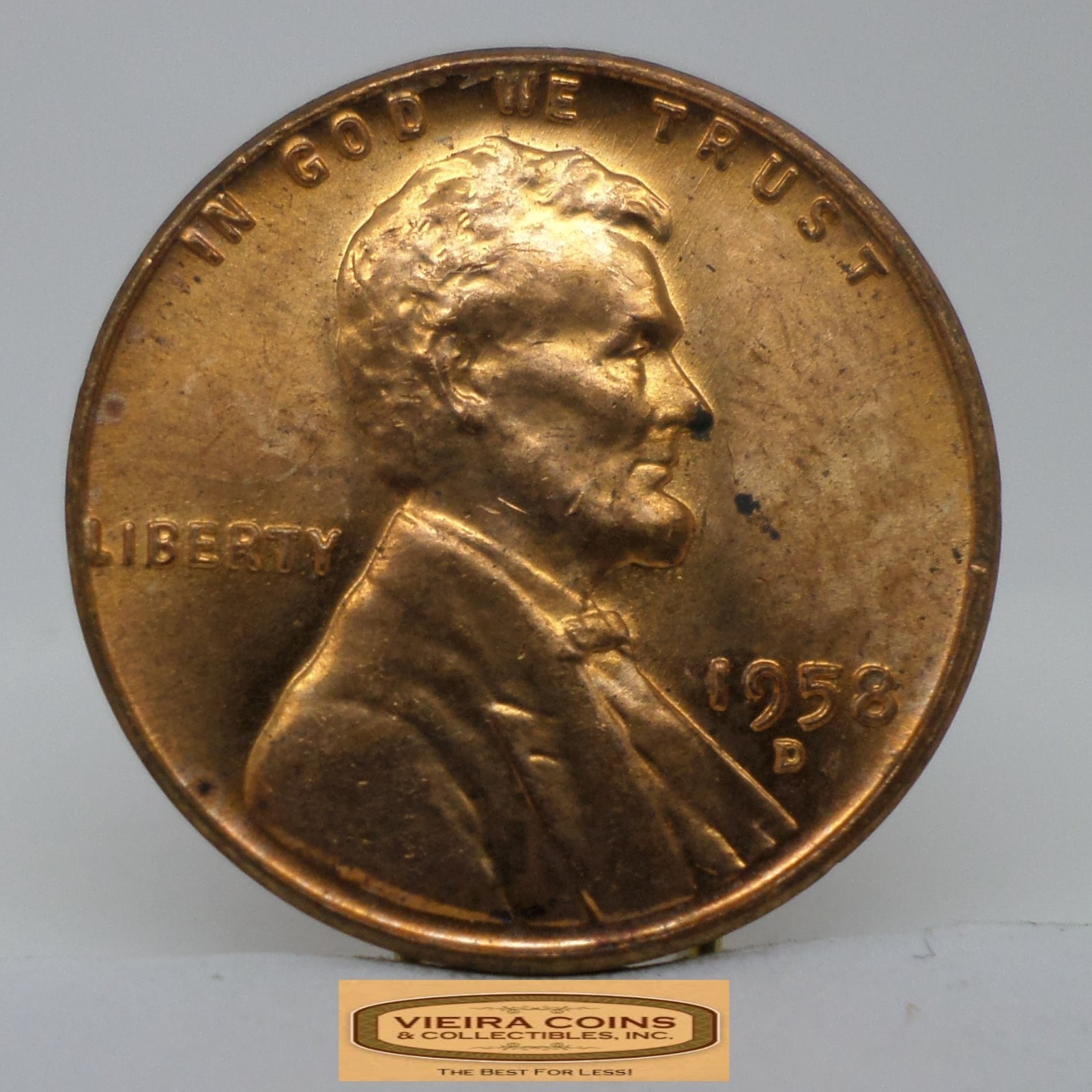 1958-D Lincoln Wheat Cent, High Grade - #C48792NQ
