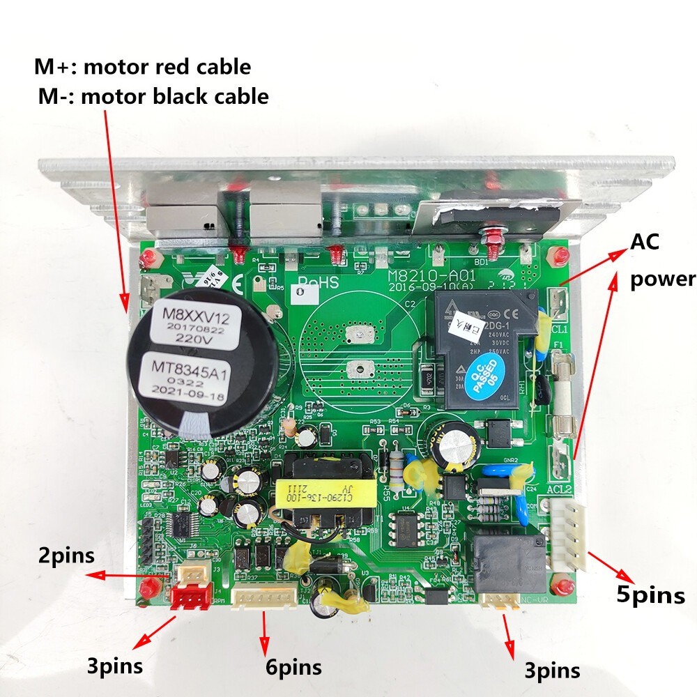 CardioTech X9 Pro2 Treadmill Motor Controller Board LCB M8210-A01 220V