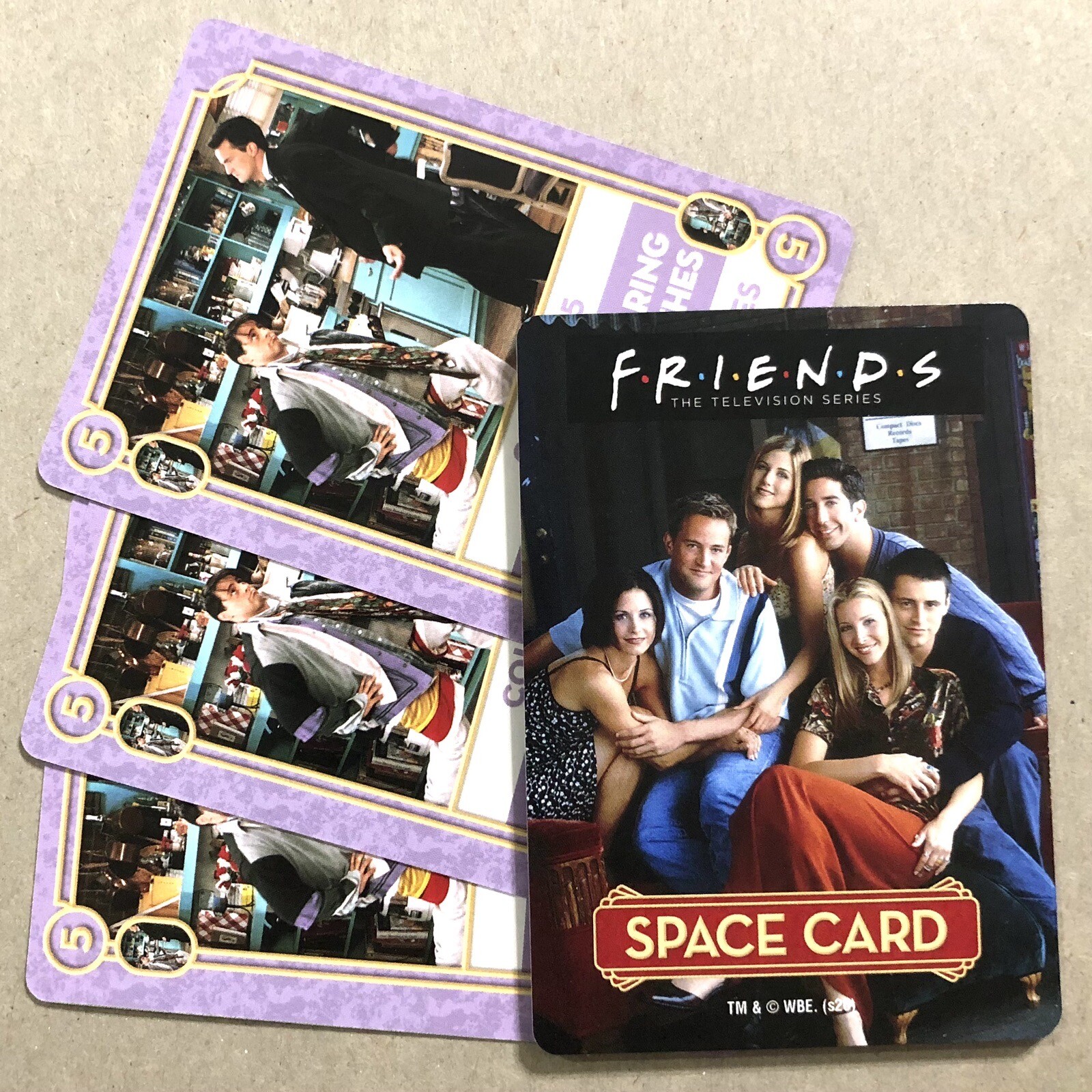 Friends Card Scramble Game Replacement Part - Light Purple Space Cards NEW