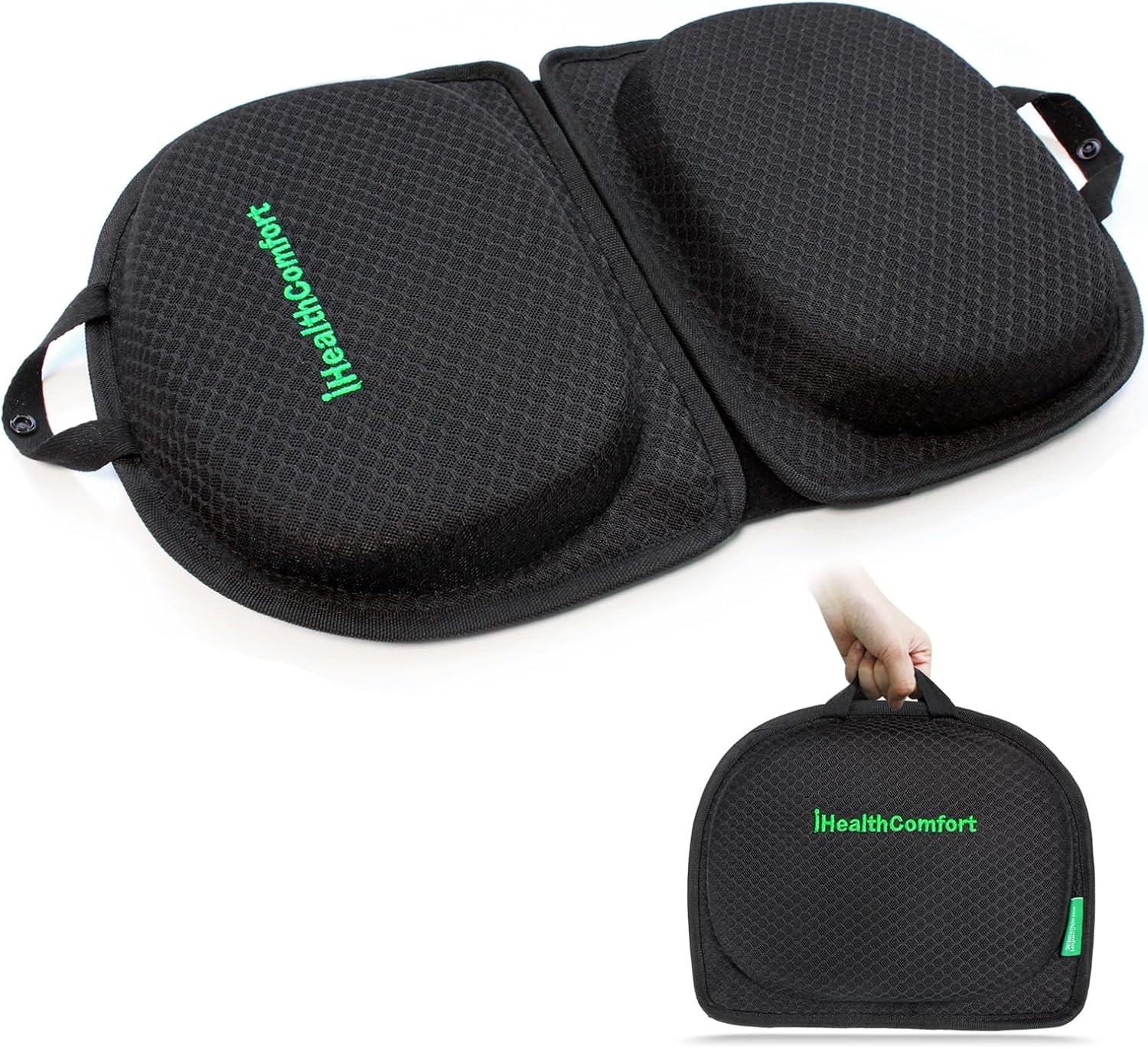 Small Travel Seat Cushion,Gel Memory Foam Seat Cushion,Supportive Butt Pillow