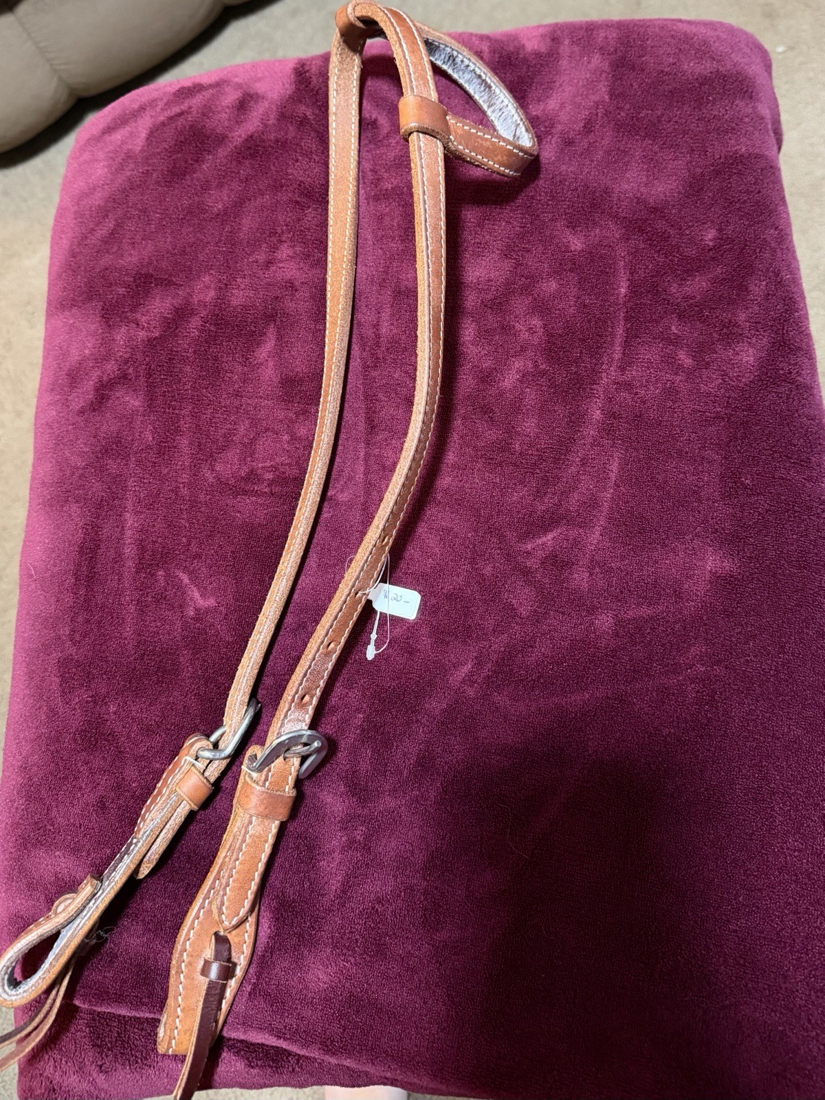 Leather Bridal Brown Western Headstall