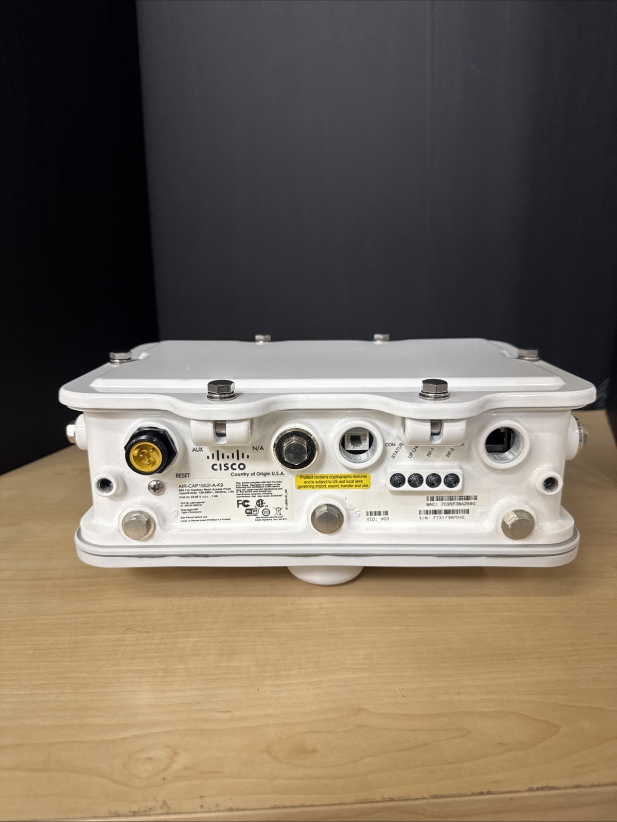 Cisco AIR-CAP1552L-A-K9  Outdoor Mesh Wireless Access Point