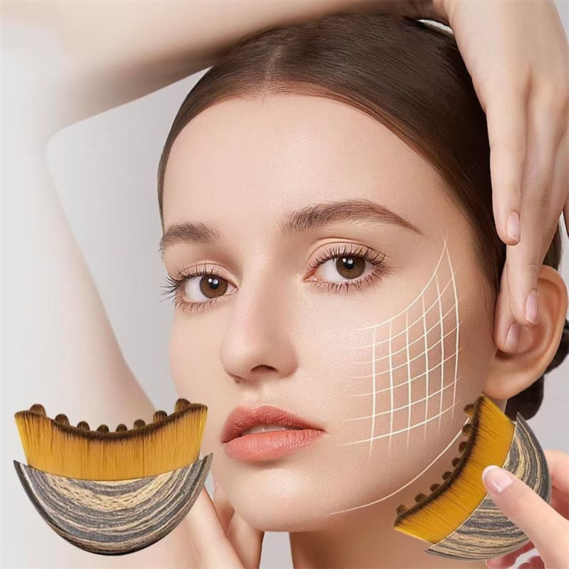 Dry Brushing Face Brush Lymphatic Contour Face Brush Relieving Fatigue