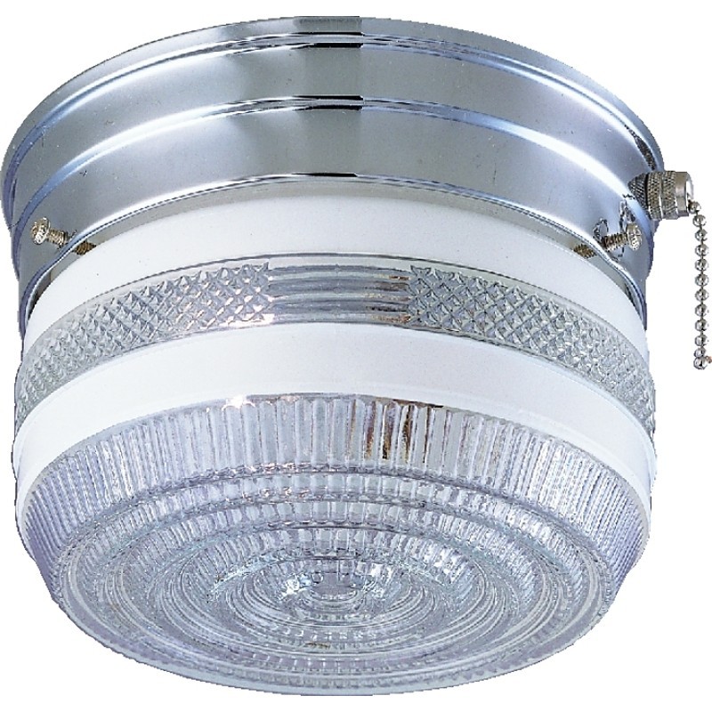 Boston Harbor F13CH01SW-6859CL3 Single Light Ceiling Fixture With Pull Chain, 12