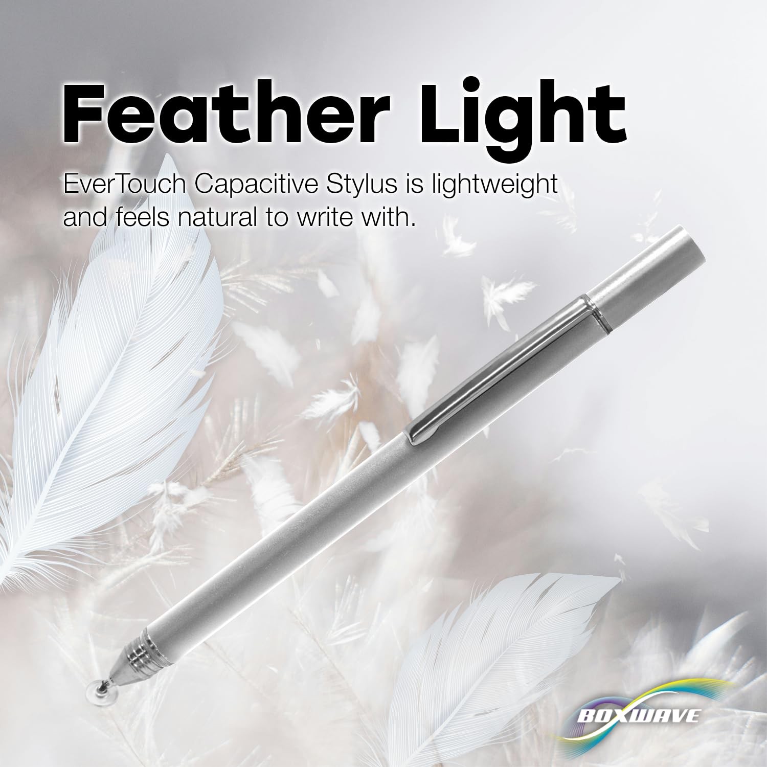 BoxWave FineTouch Capacitive Stylus Compatible with Viewsonic Metallic Silver