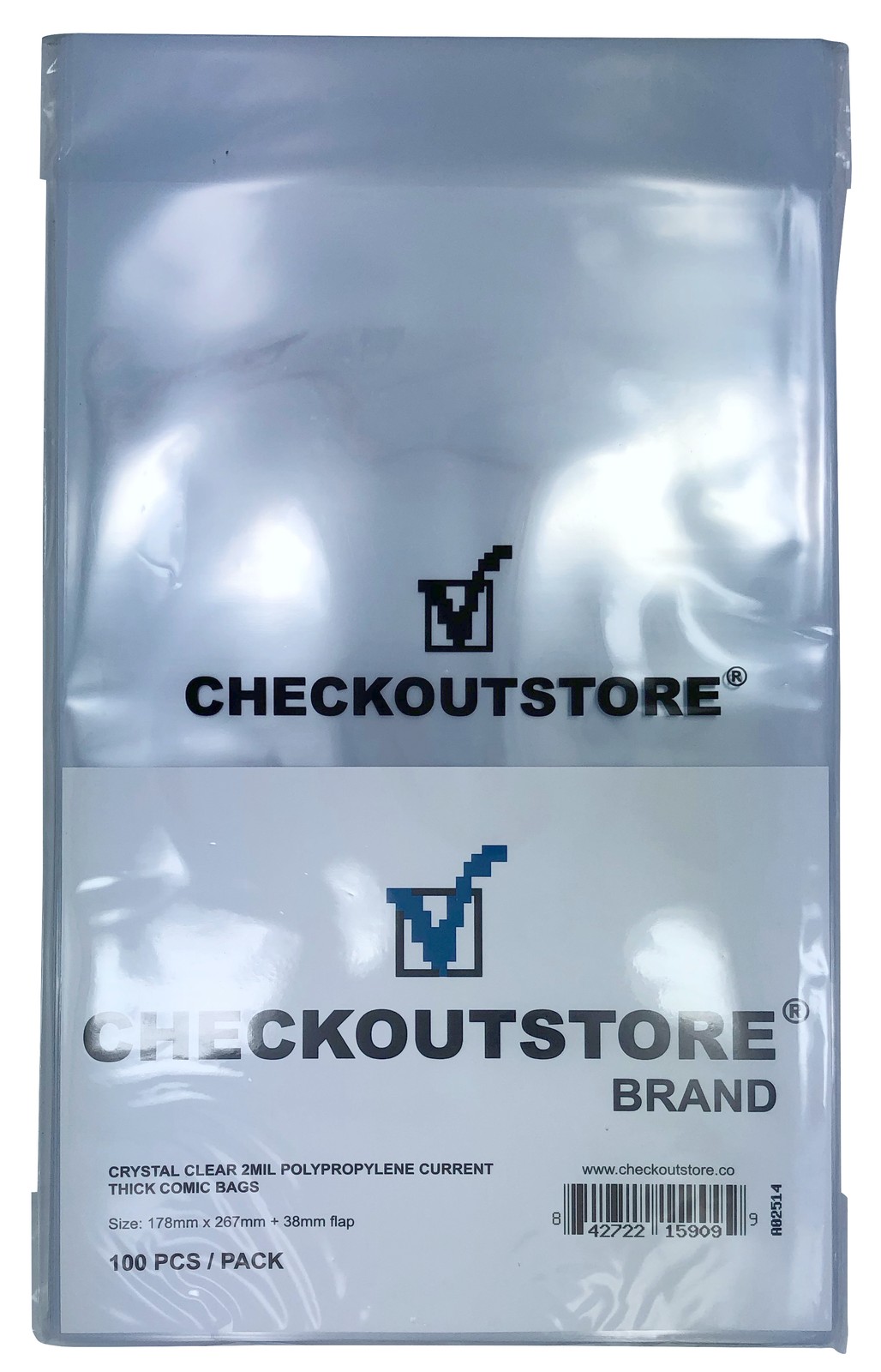CheckOutStore Crystal Clear Current Age Thick Comic Book Bags