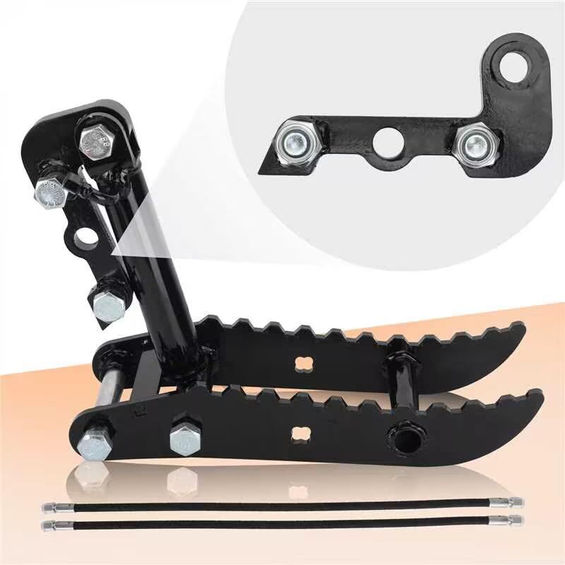 1x Hydraulic Thumb Clip w/ 2 Hoses For Mini Excavators Pick Up Irregular Objects
