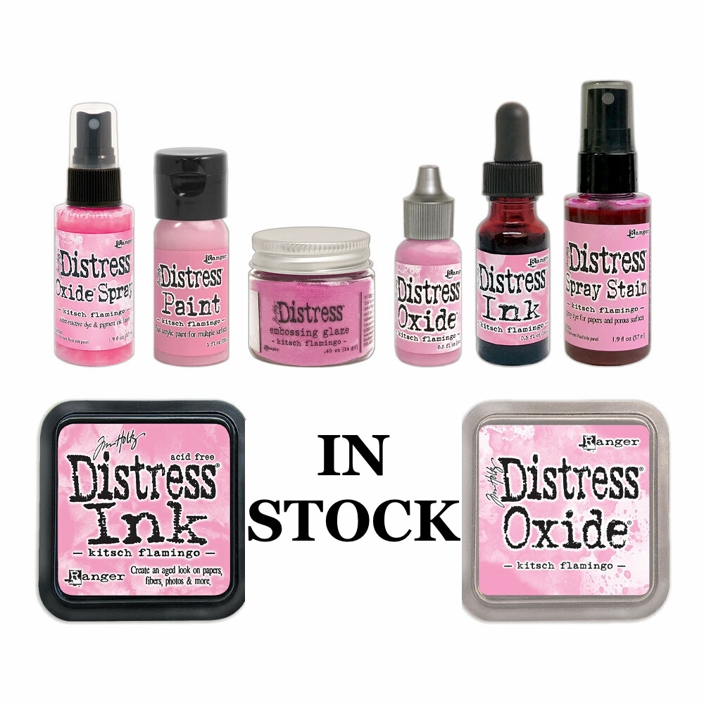 Tim Holtz Distress KITSCH FLAMINGO- FEBRUARY COLOR #4 Oxide, Reinker, Pad 2021