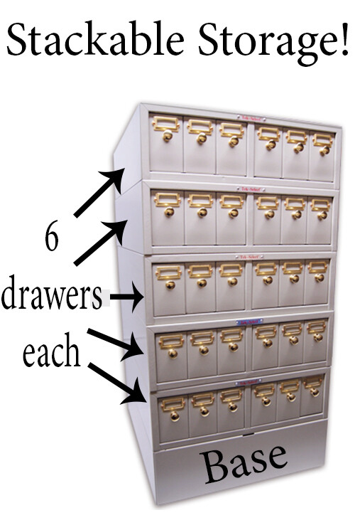 BASE (ONLY) for Tek-Select® Microscope Slide Storage Cabinet, Metal, Tan