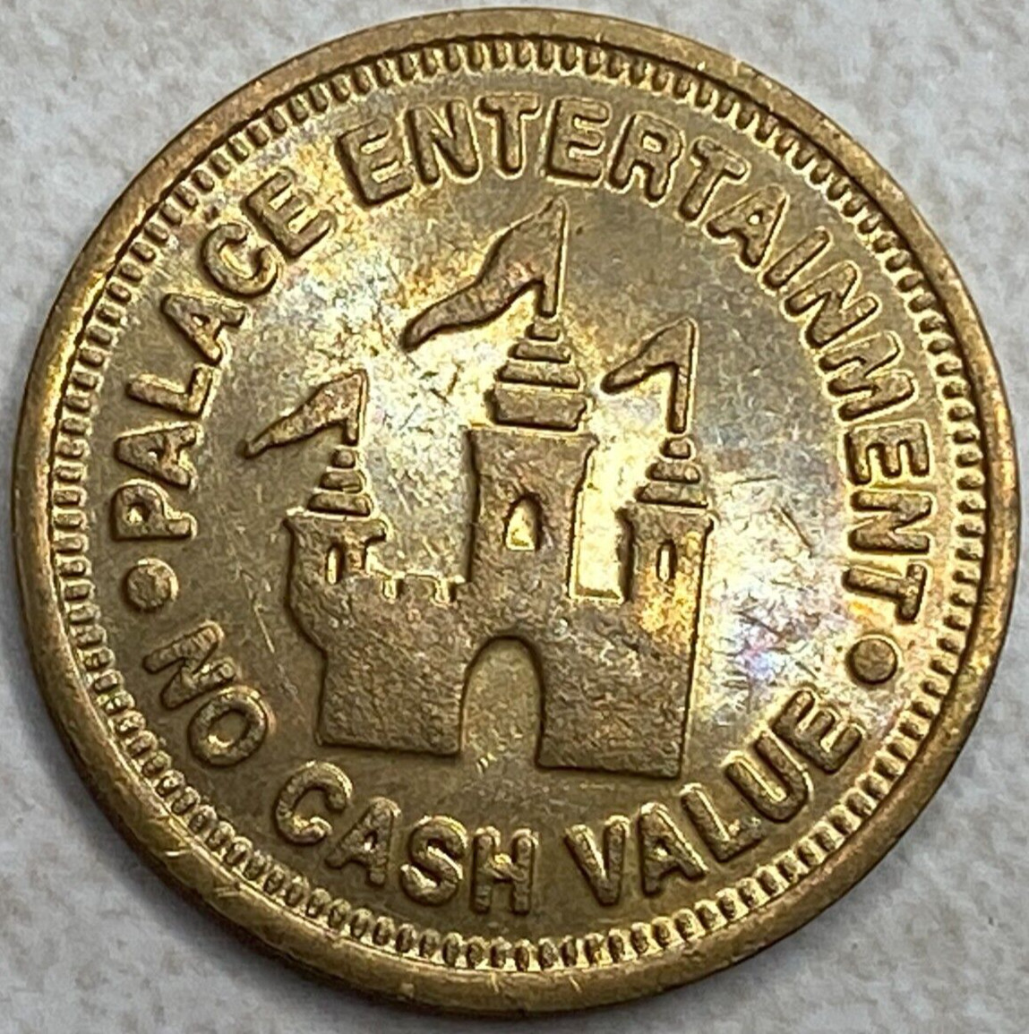 Palace Entertainment Joker Newport Beach CA Pinball Jukebox Trade Token T831