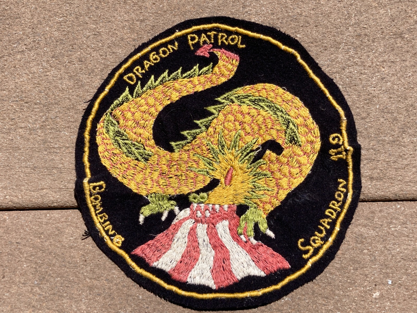 WW2 USN US Navy Dragon Patrol Bombing Squadron 119 VB-119 VPB-119 Jacket Patch