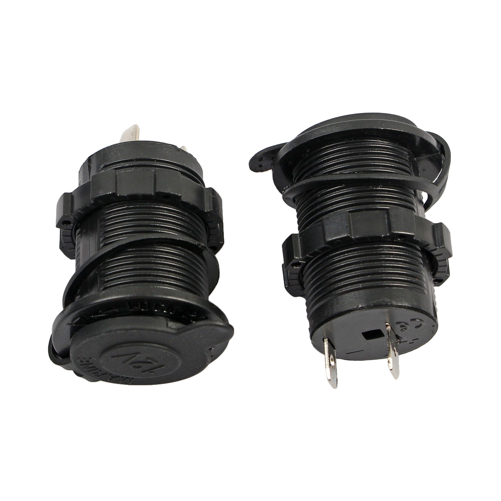 For 12V Car Marine ATV 2 Pieces Cigarette Lighter Power Plug Socket