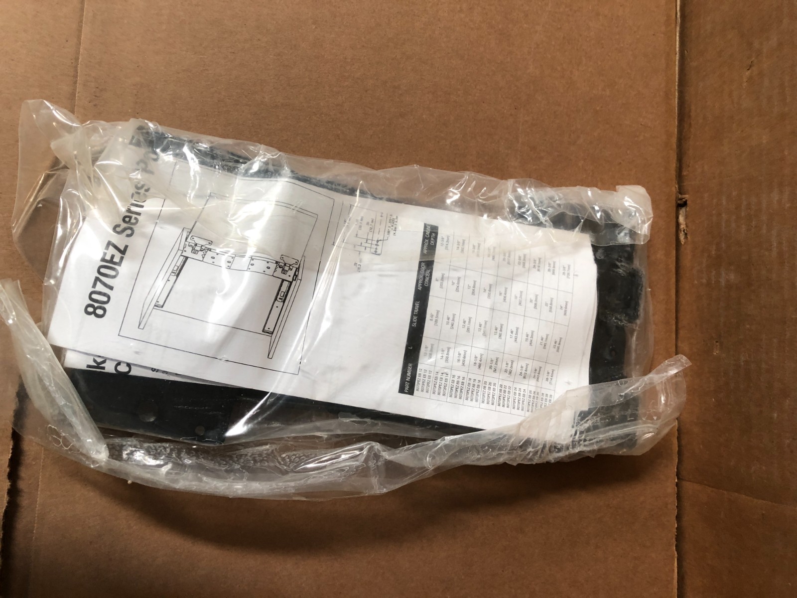 12" EZ Pocket Door Slide New