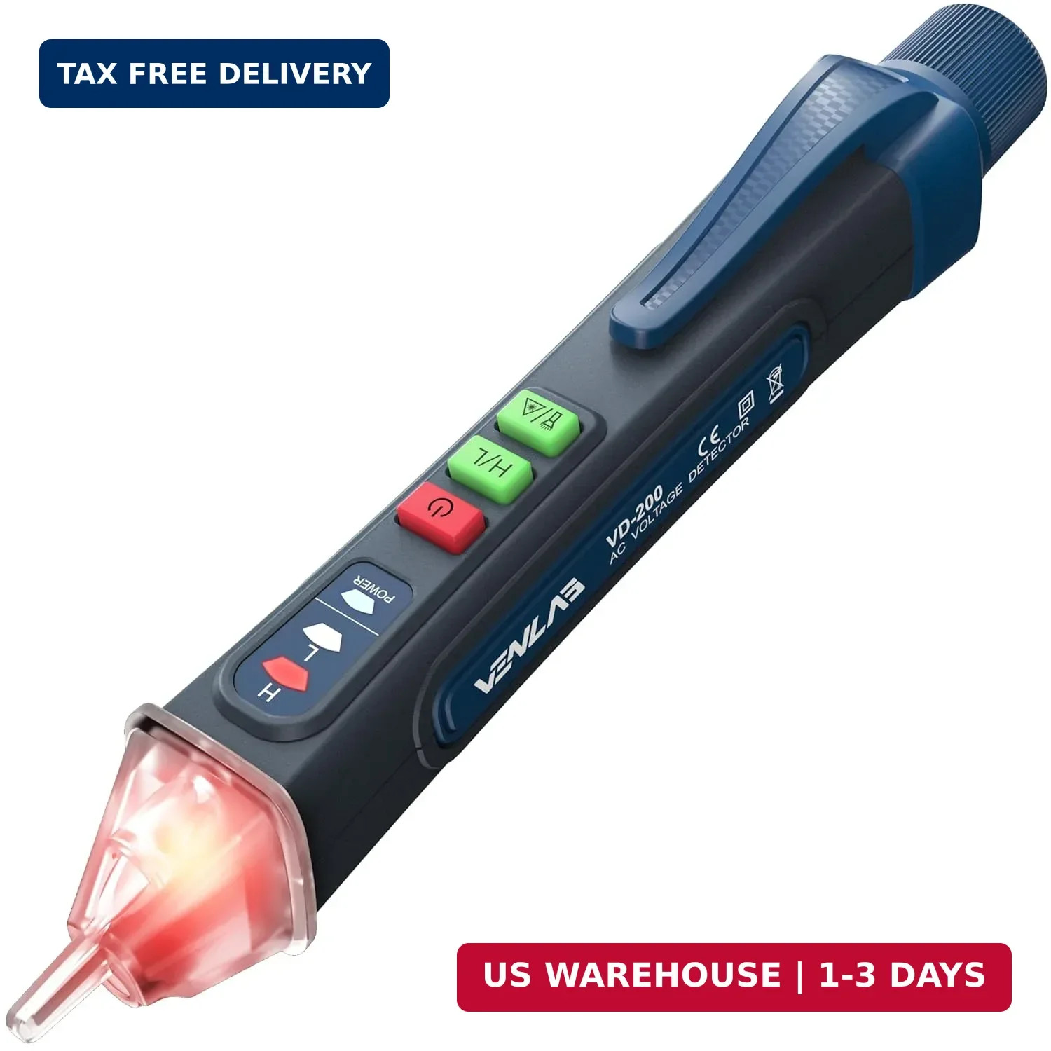 VENLAB Voltage Tester, Non Contact Voltage Detector, Circuit Tester Dual Range V