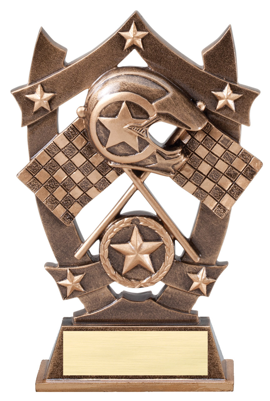 New trophy Bike racing 6.25" high, w/ engraving, award, Go-karts, BMX
