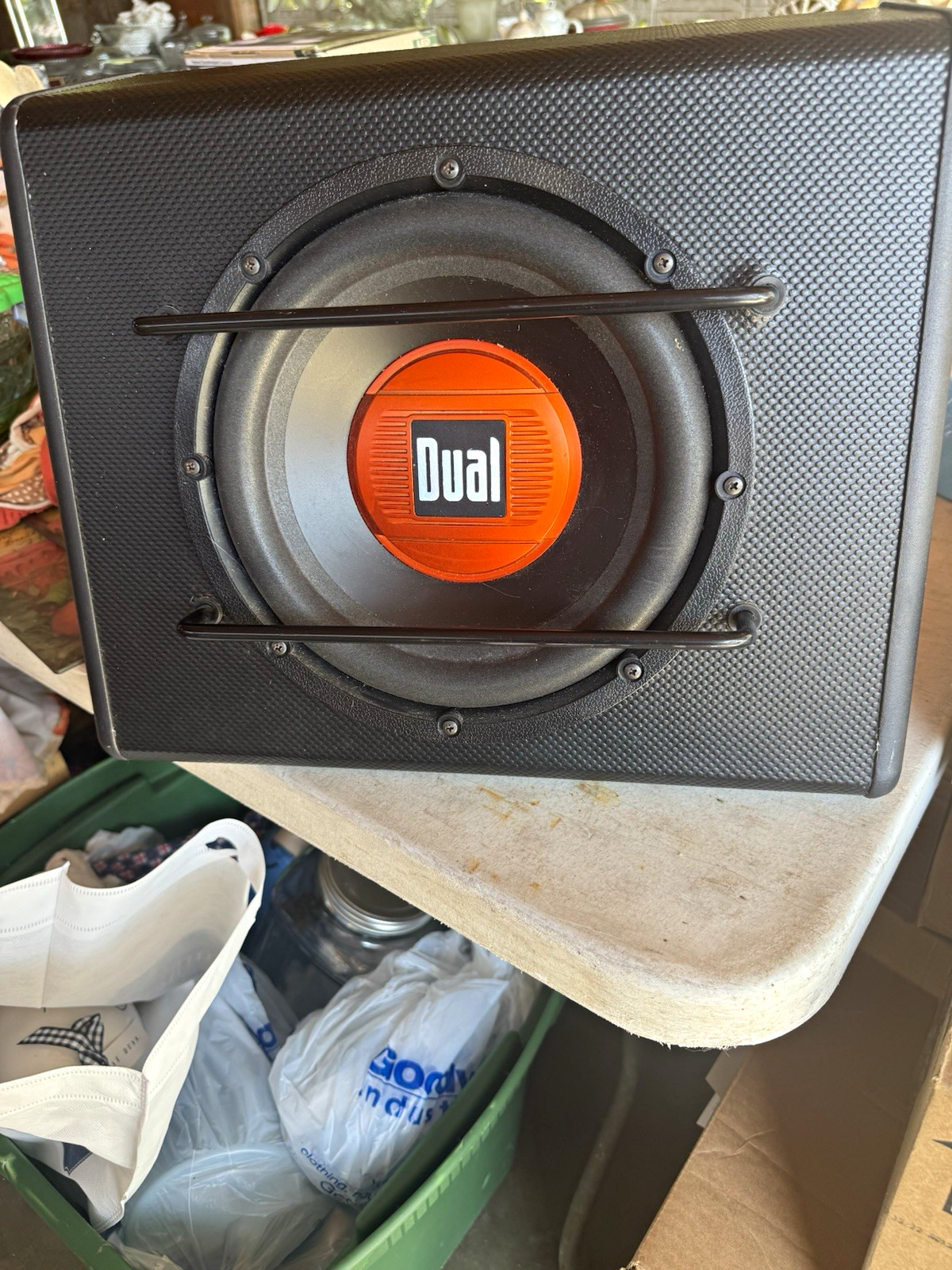 Dual ALB10 Powered Subwoofer 300W RMS Black Wired Stereo L/R RCA Input