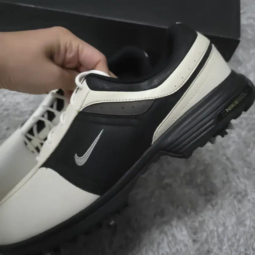 Nike Golf Shoes, Black/White, Size 280mm, New