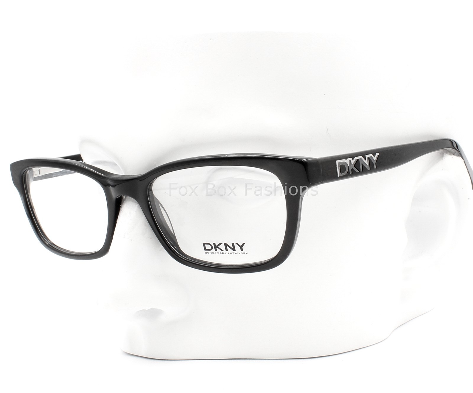 Dkny DY 4670 3688 Eyeglasses Glasses Polished Black w/ Silver Logo 51-18-135
