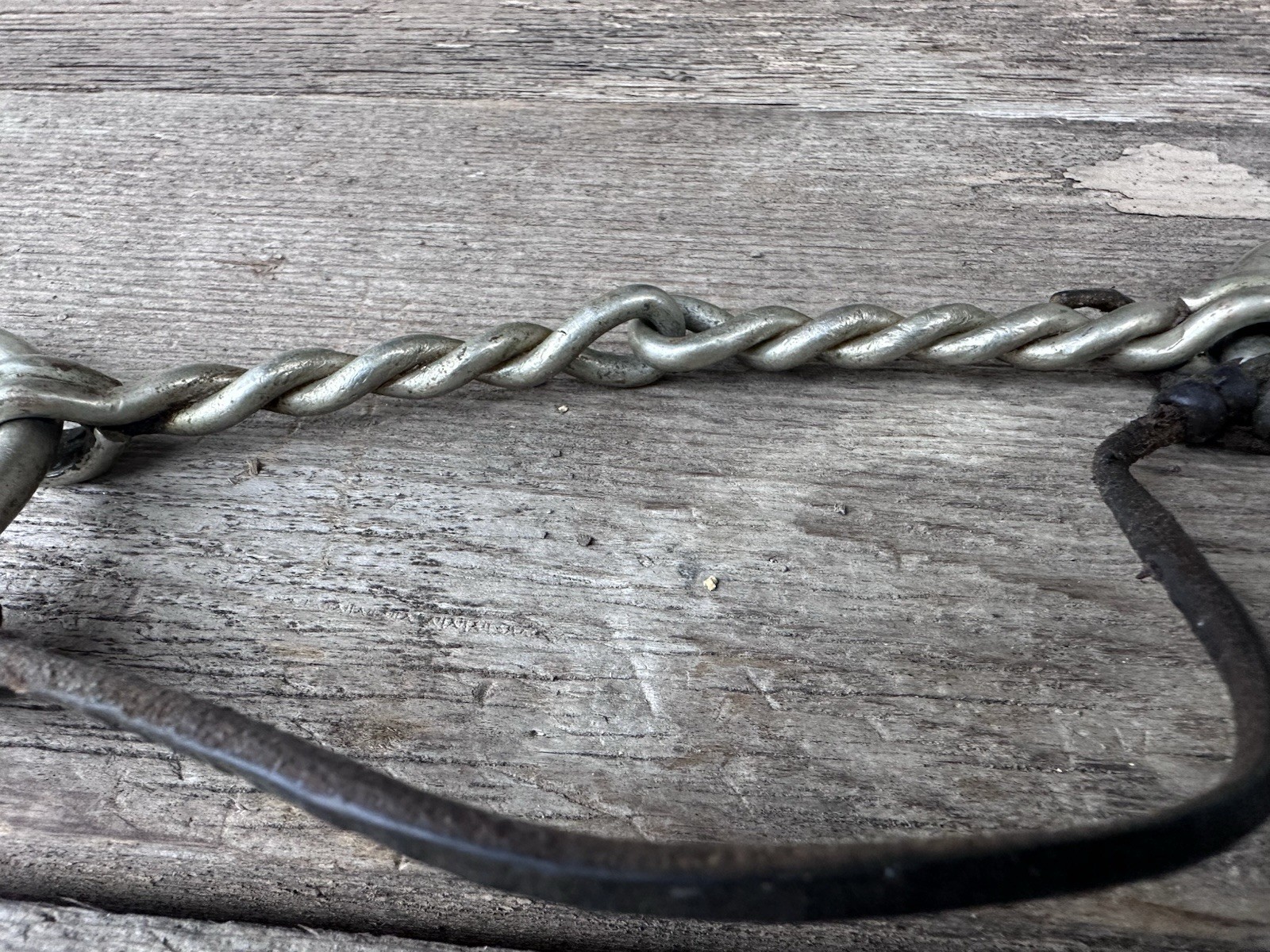 Horse Tack - 5” Loose Ring Twisted Wire Bradoon Snaffle Bit
