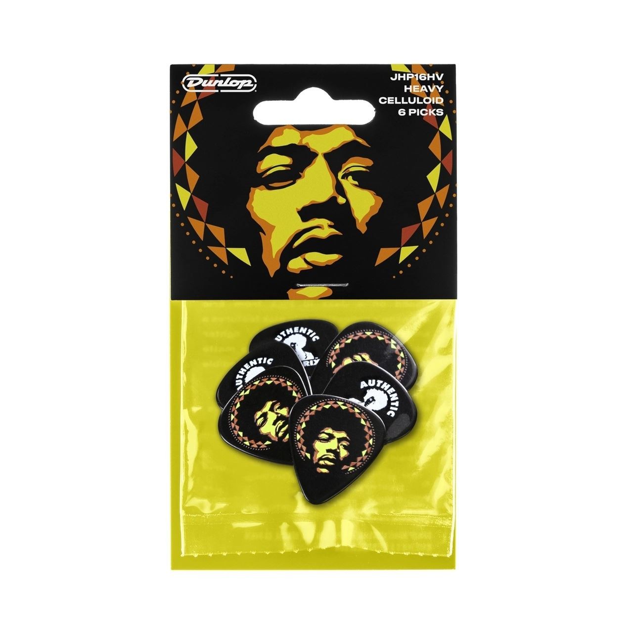 Dunlop Jimi Hendrix '69 Psych Series Aura Mandala Guitar Pick 6 Pack