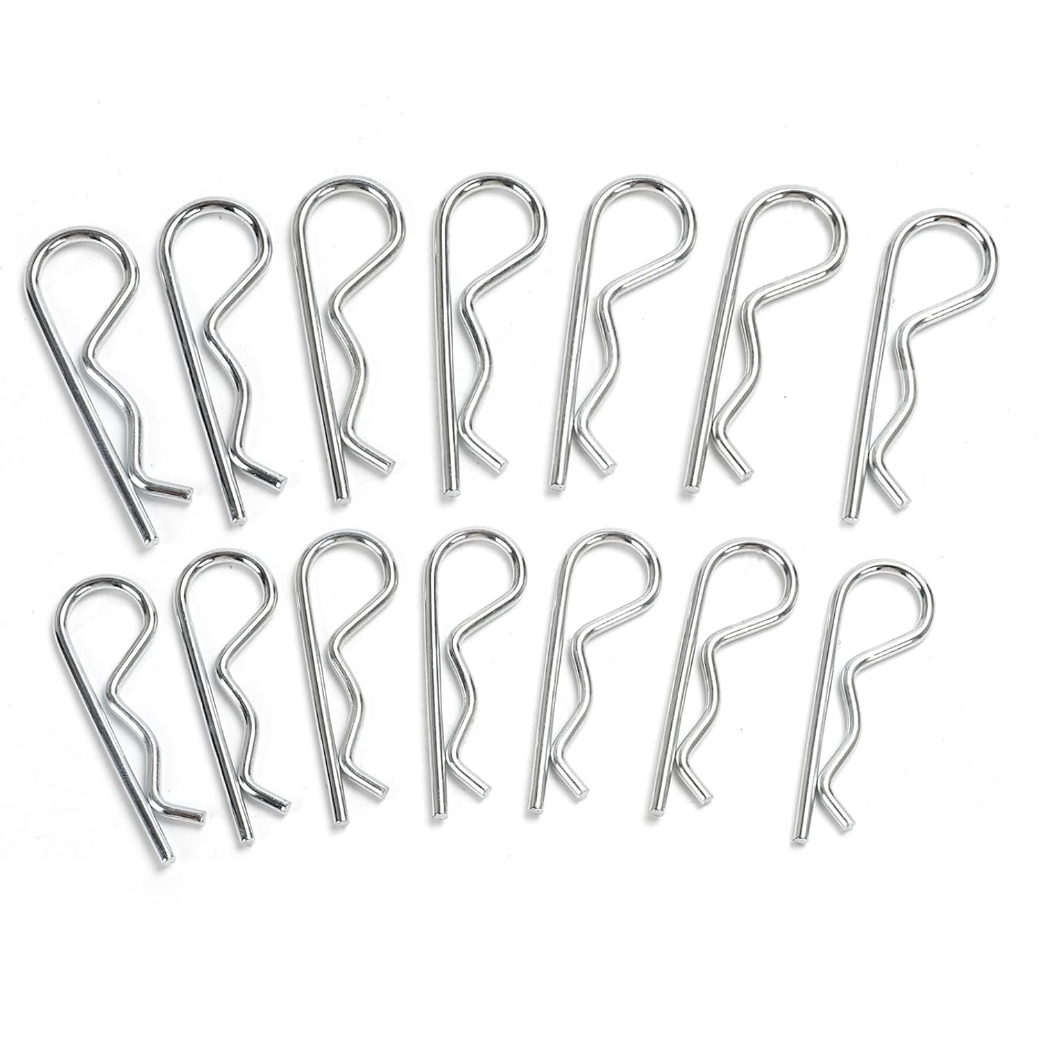 Dependable Spring Fasteners, 14-Piece Cotter Pin Collection for Heavy Duty Use