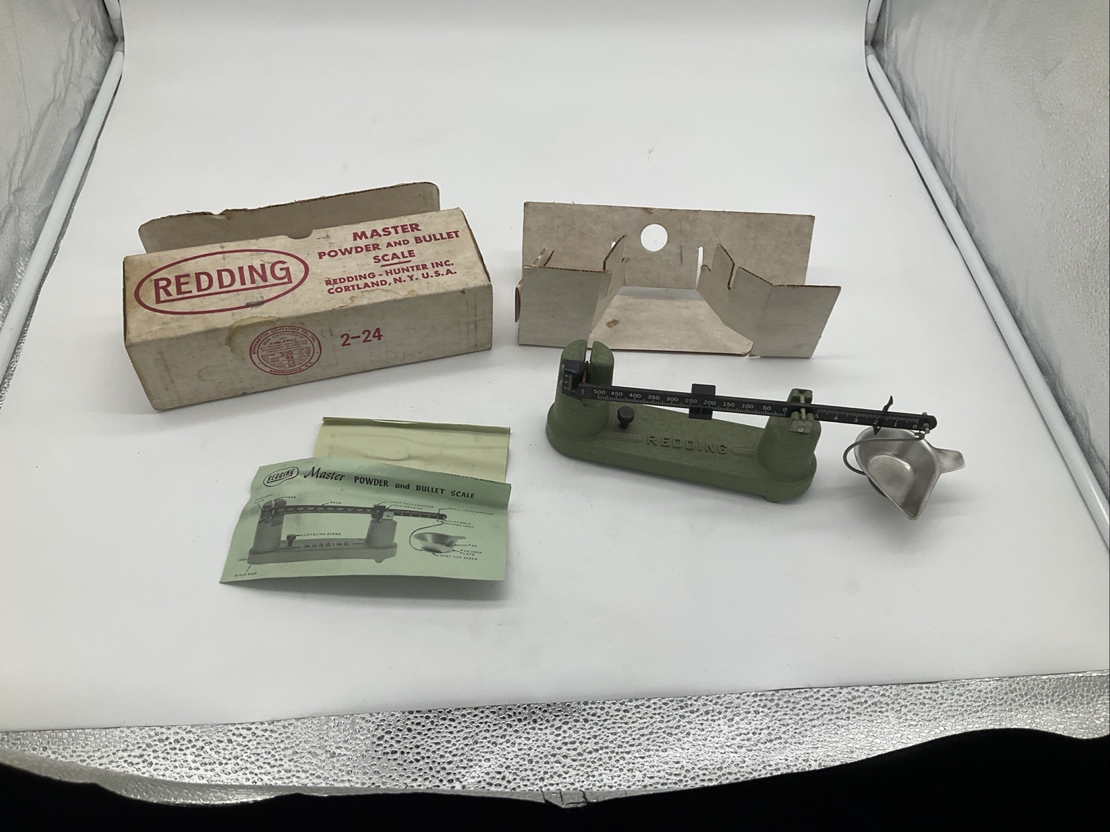 Vintage Redding Master Powder & Bullet Scale Model #2 With Original Box