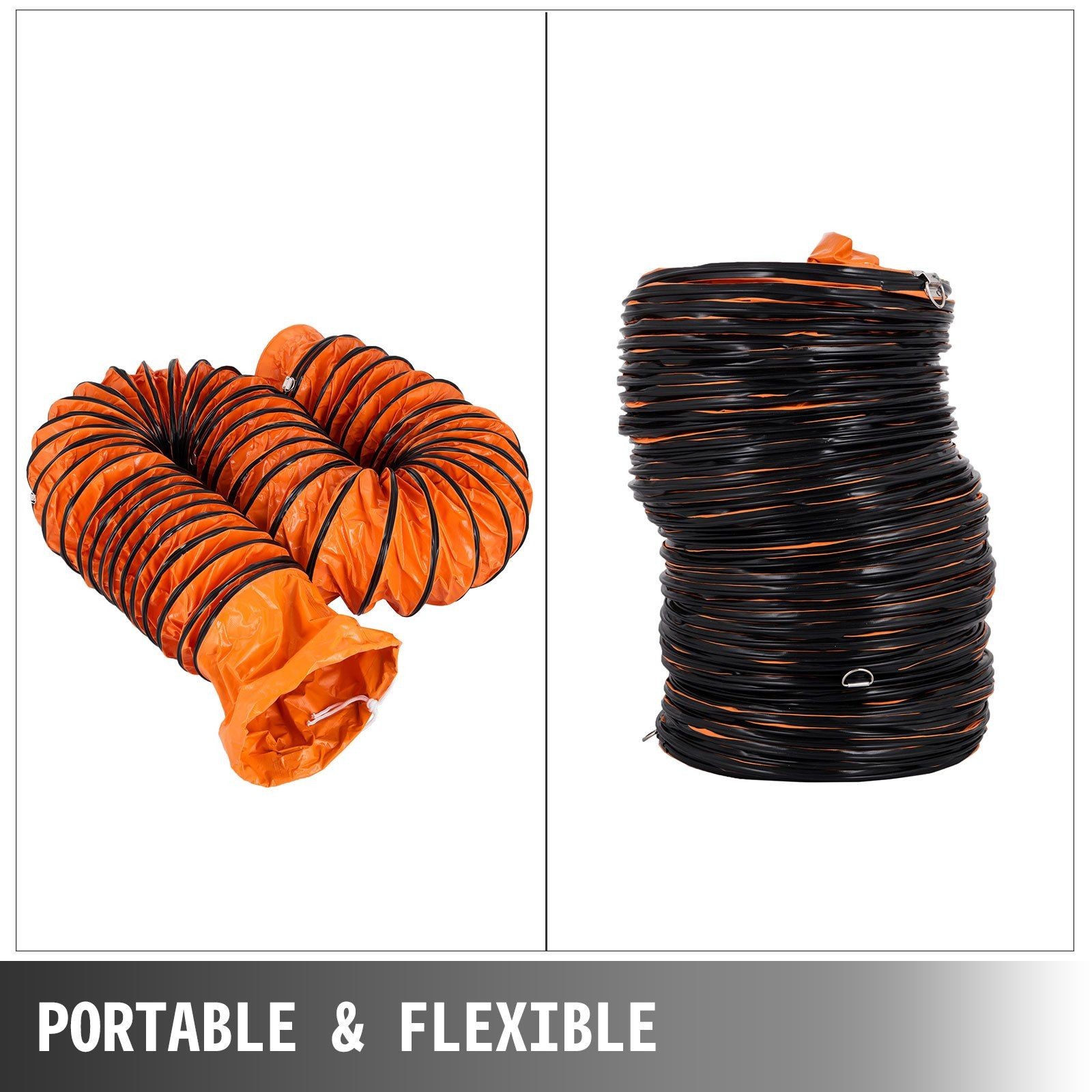 25FT PVC Flexible Duct Hosing for 12" Blower