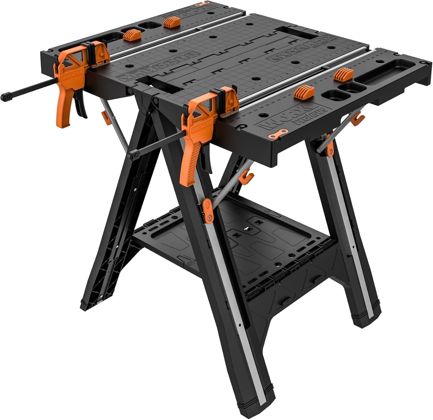Pegasus 2-in-1 Folding Work Table & Sawhorse Easy Setup Portable Workbench 31" W