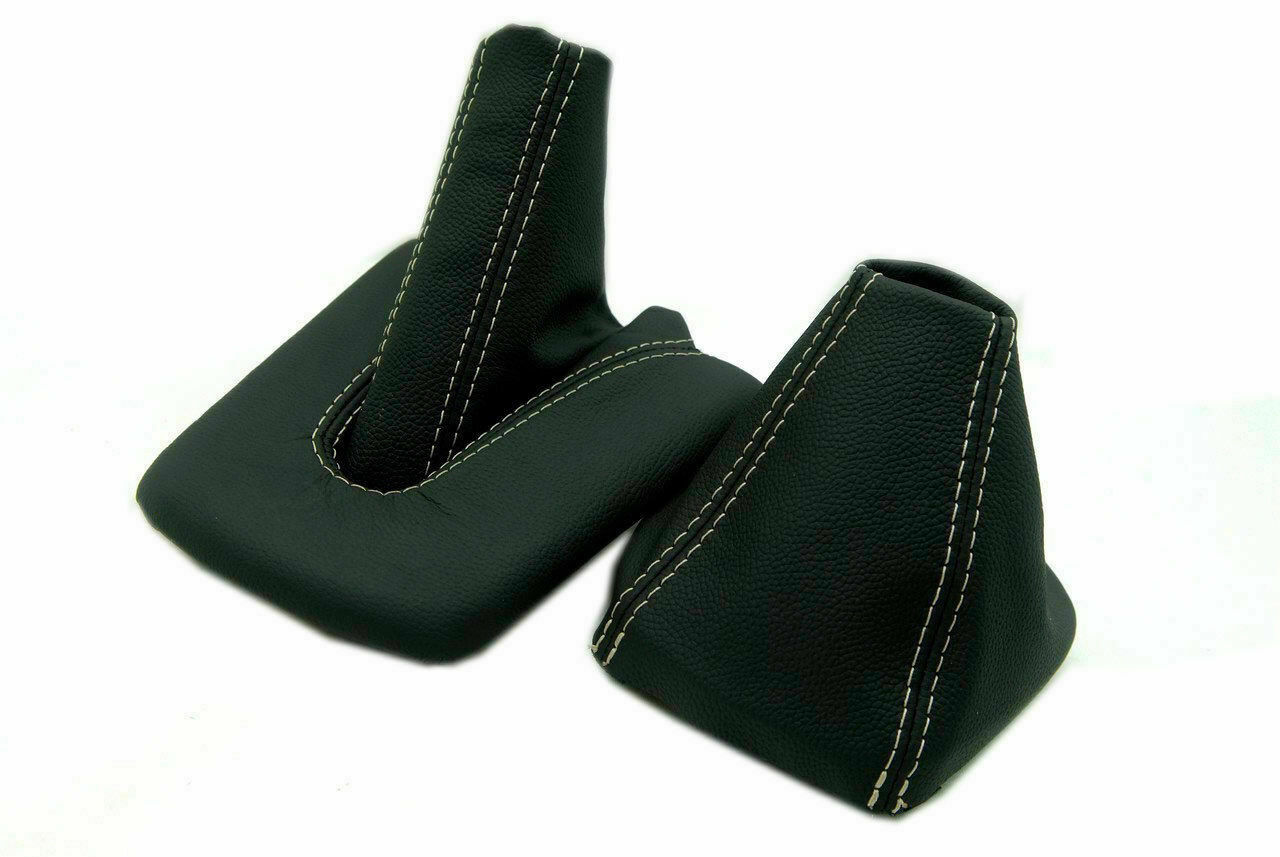 Fits 03-08 BMW M3 Z4 E85 Vinyl EBrake Boot & Manual Shift Boot Set Black, Beige