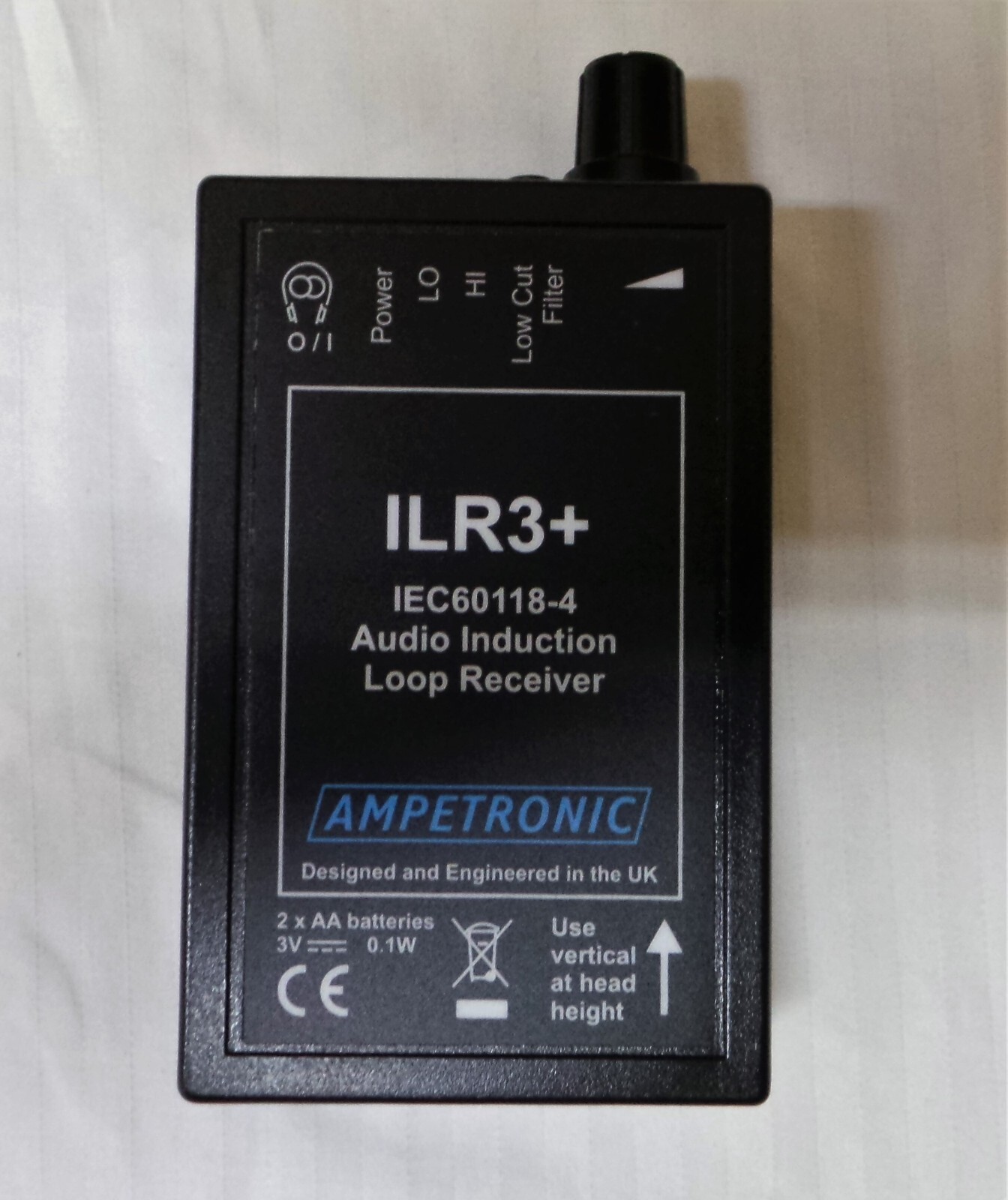 AMPETRONIC ILR3+ AUDIO INDUCTION LOOP RECEIVER