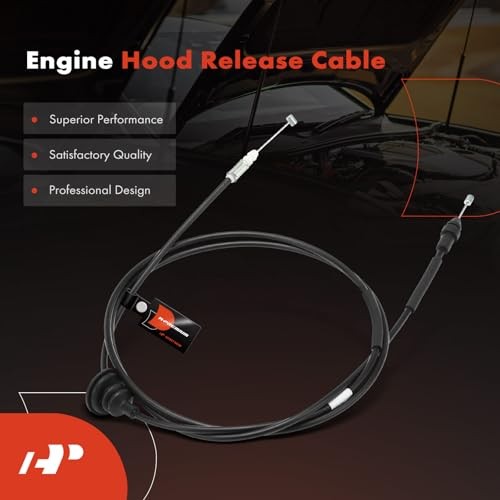Front Hood Latch Release Cable Without Handle | Compatible with 2013-2017